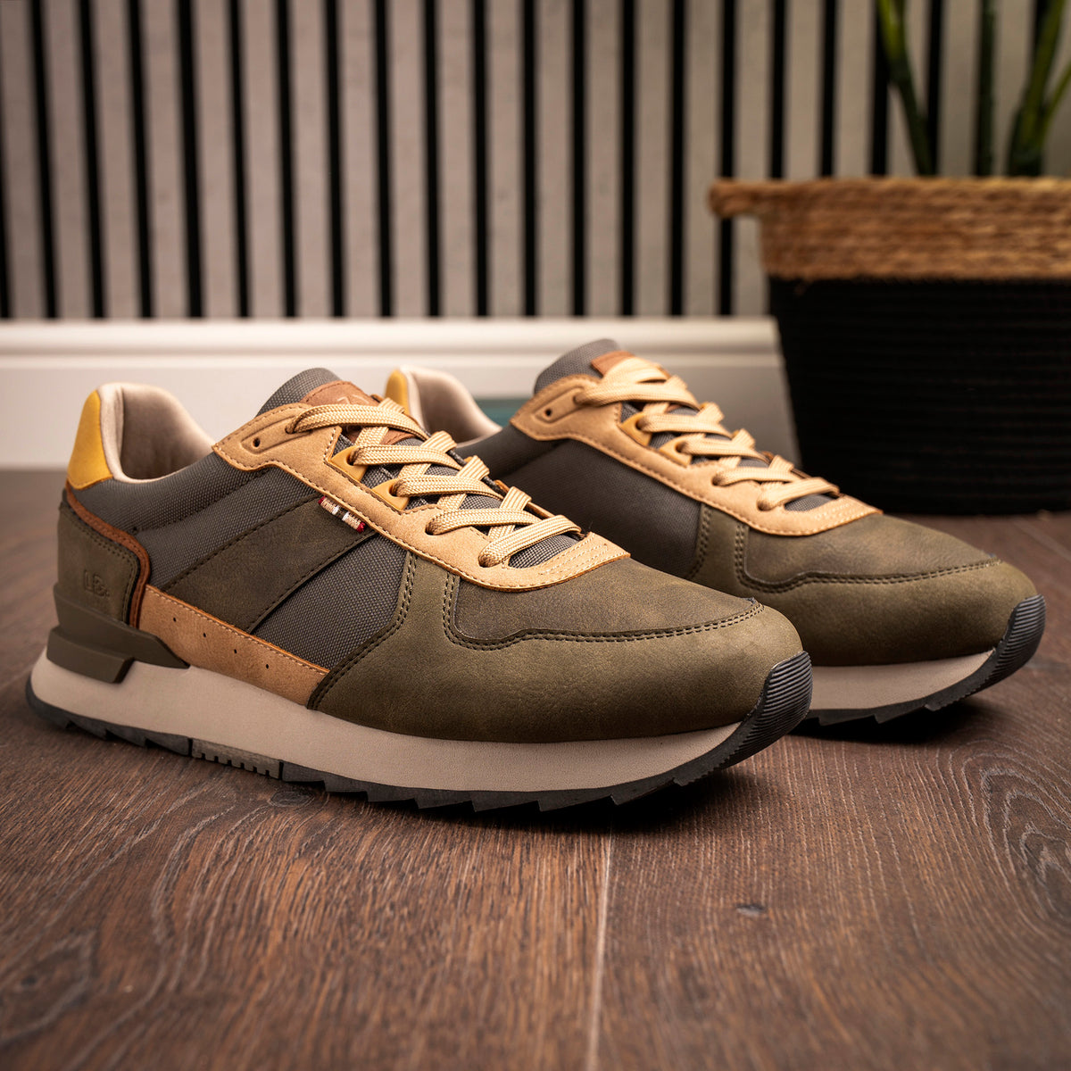 Tommy Khaki Mens Trainer