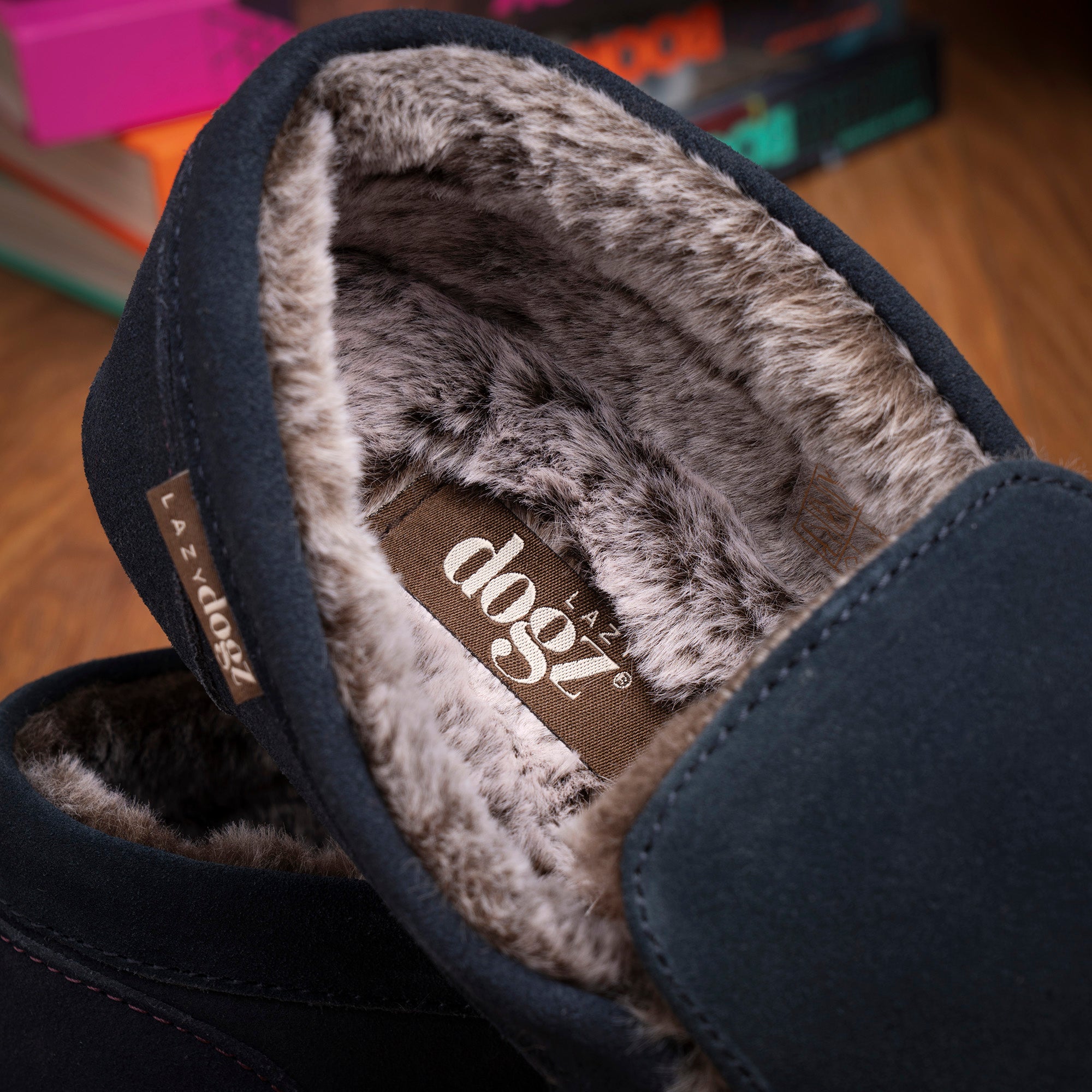 Henry Navy Slipper