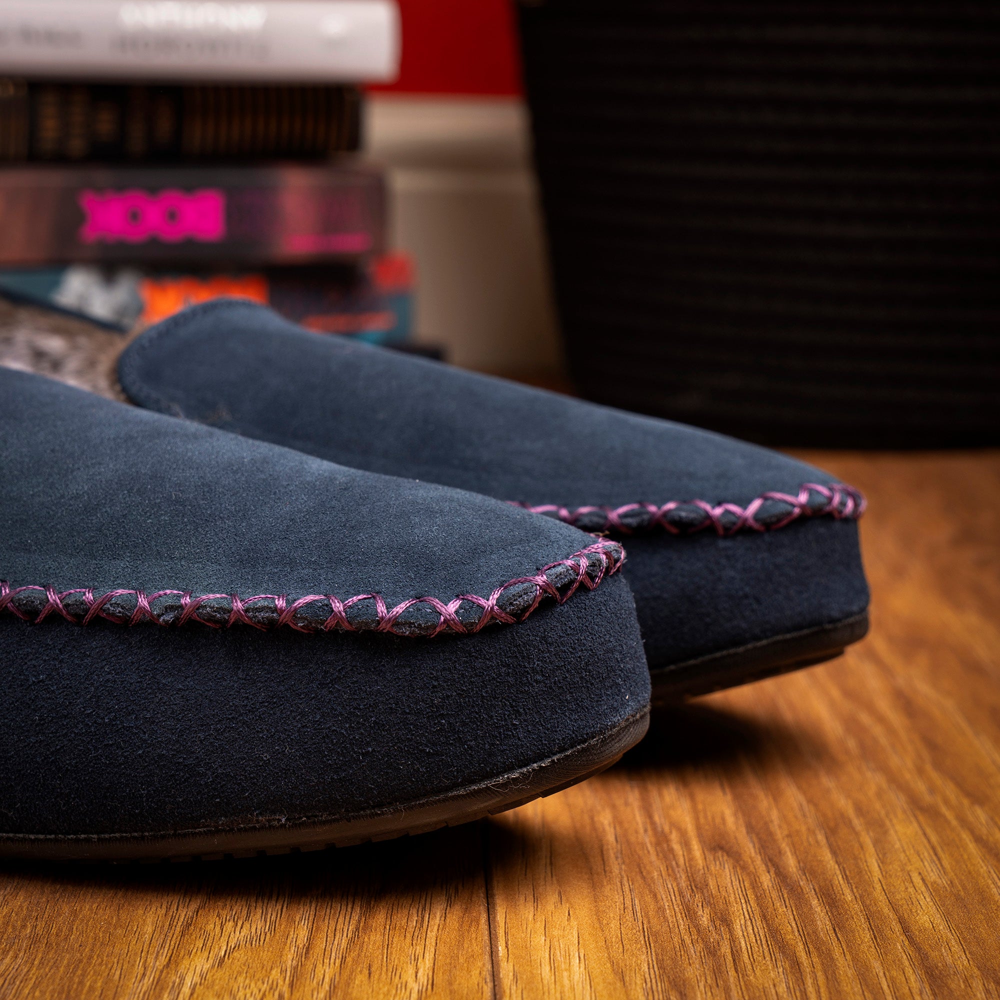 Henry Navy Slipper