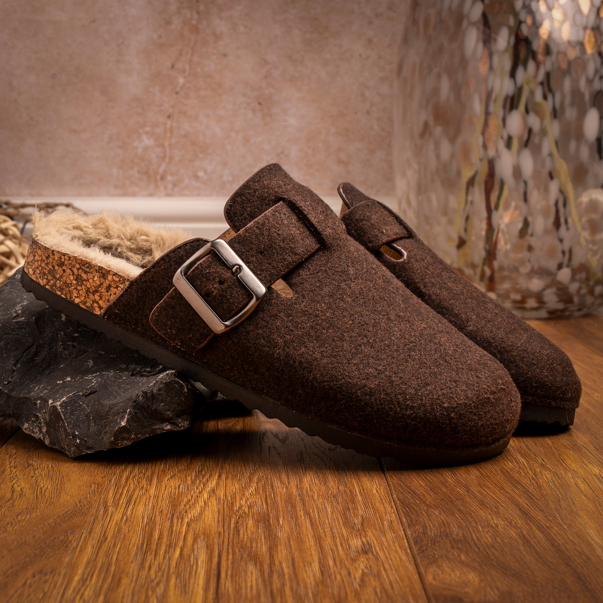 Lazy Dogz Palmer Brown Mule Slipper
