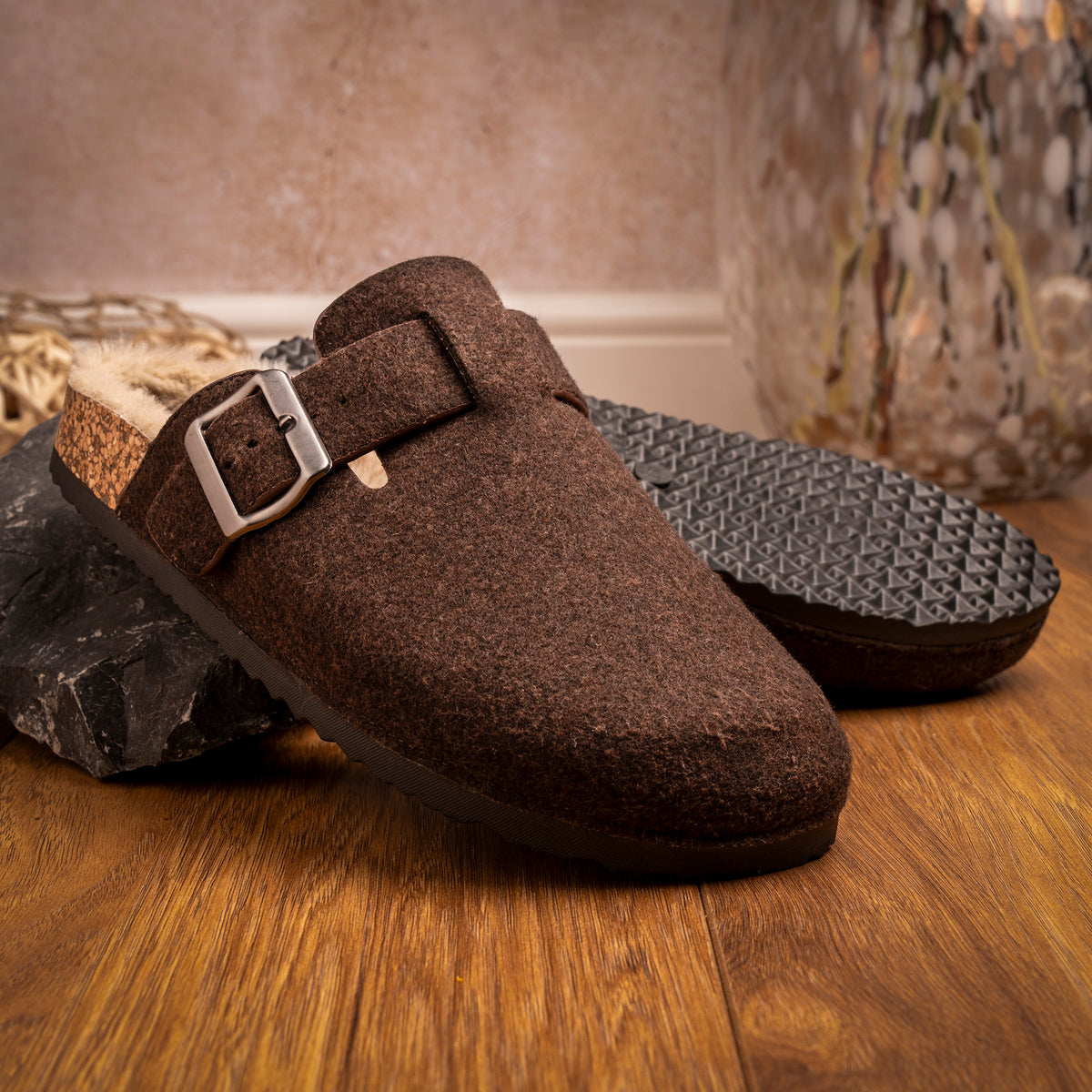 Lazy Dogz Palmer Brown Mule Slipper