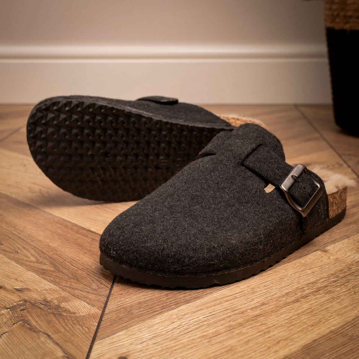 Lazy Dogz Palmer Dark Grey Mule Slipper