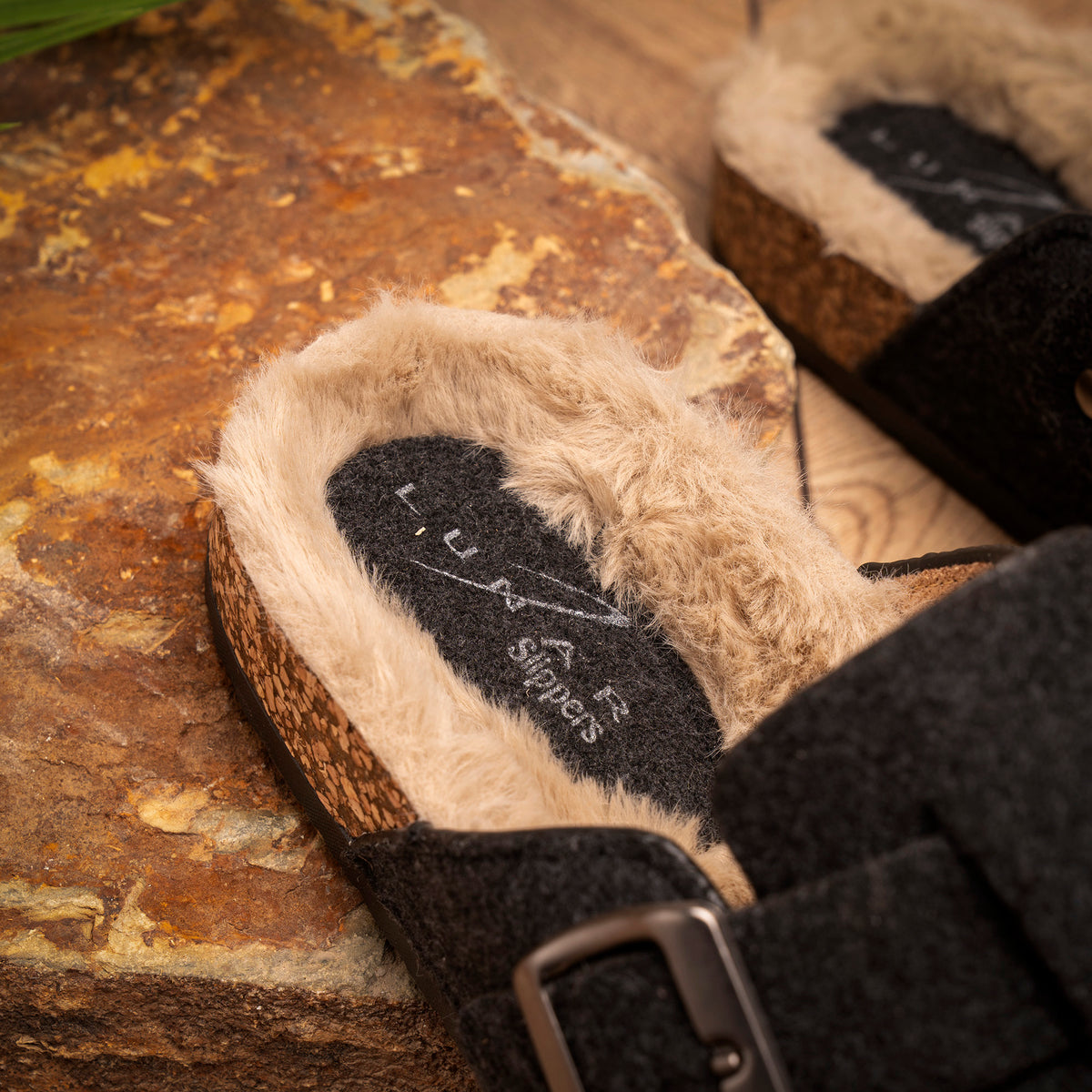 Lazy Dogz Palmer Dark Grey Mule Slipper