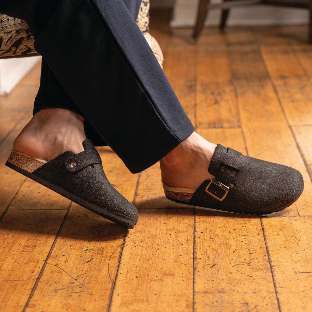 Lazy Dogz Palmer Dark Grey Mule Slipper