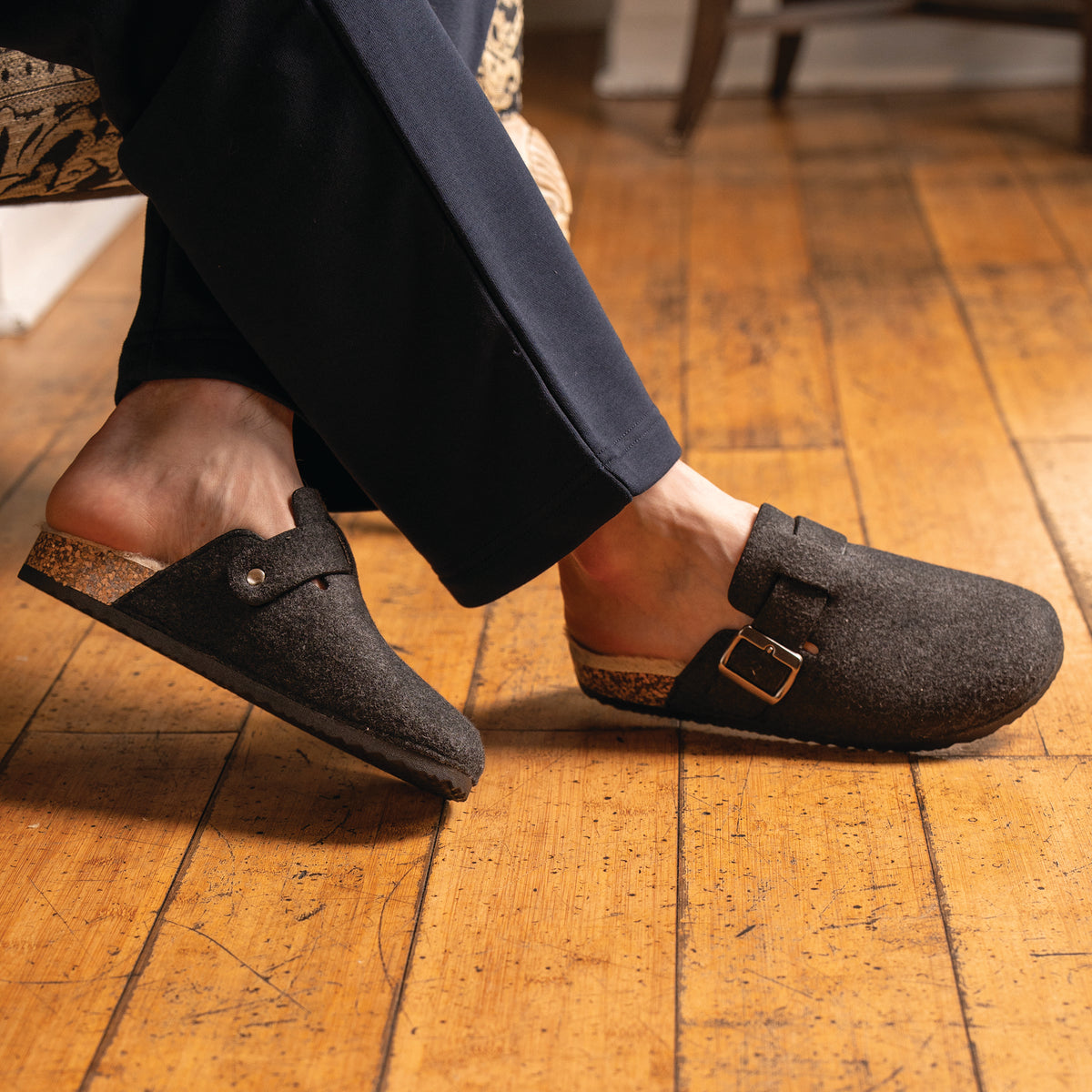 Lazy Dogz Palmer Dark Grey Mule Slipper