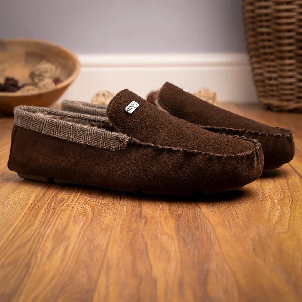 Lazy Dogz Mens Worley Brown Slipper