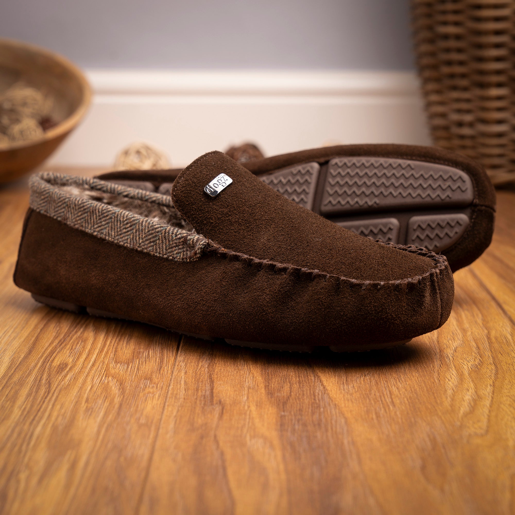 Lazy Dogz Mens Worley Brown Slipper
