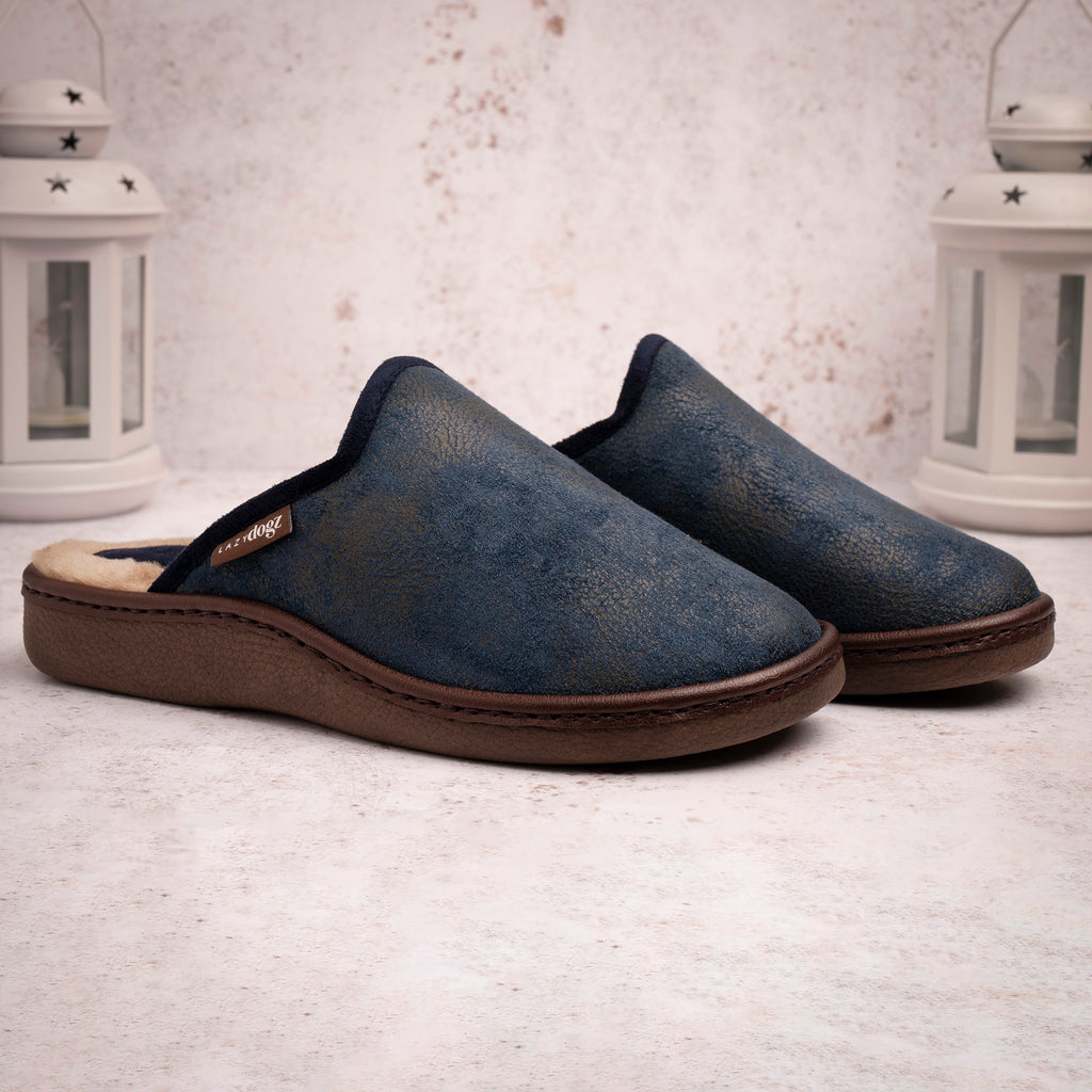 Glen II Navy Slipper