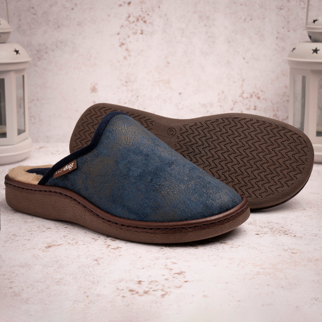 Glen II Navy Slipper