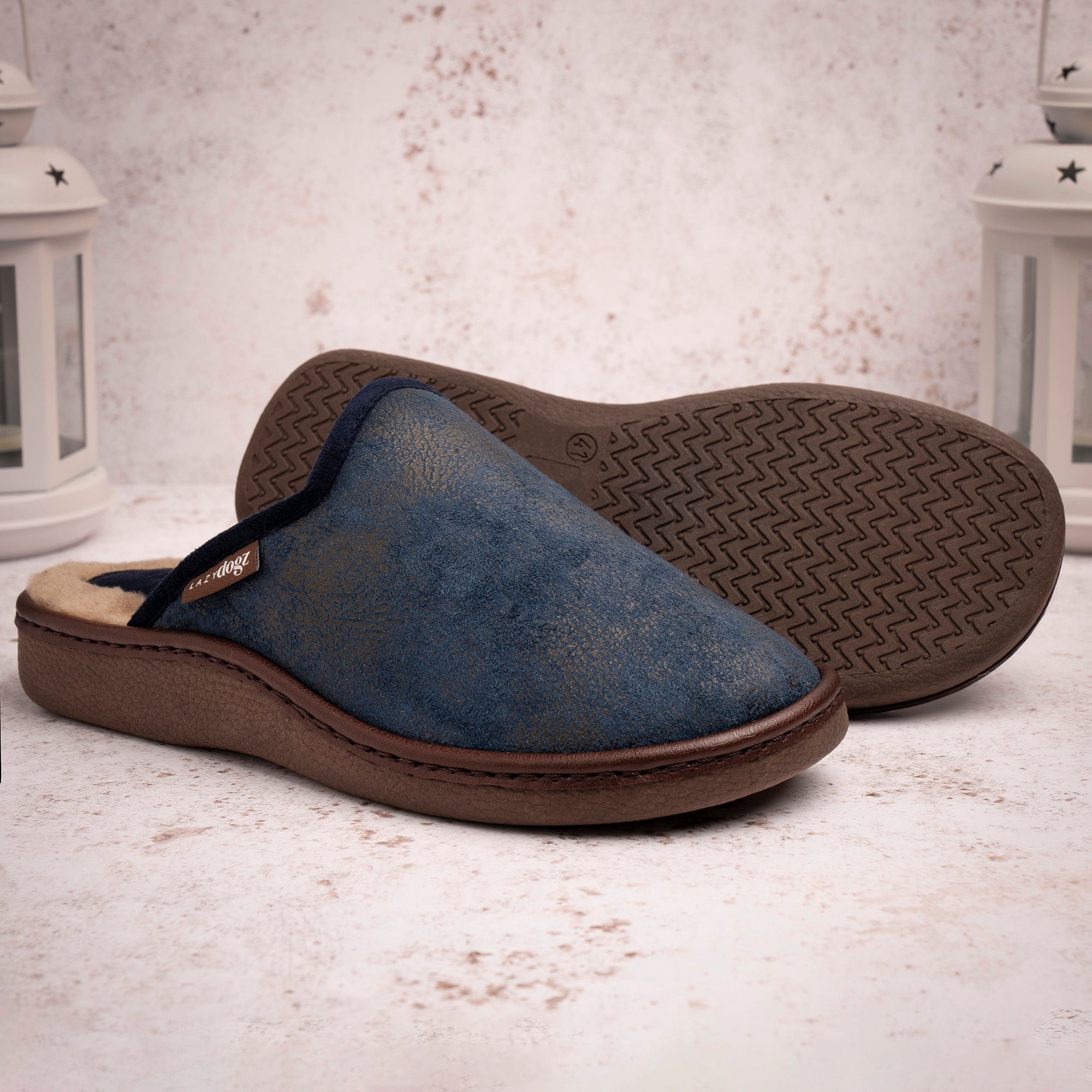 Glen II Navy Slipper