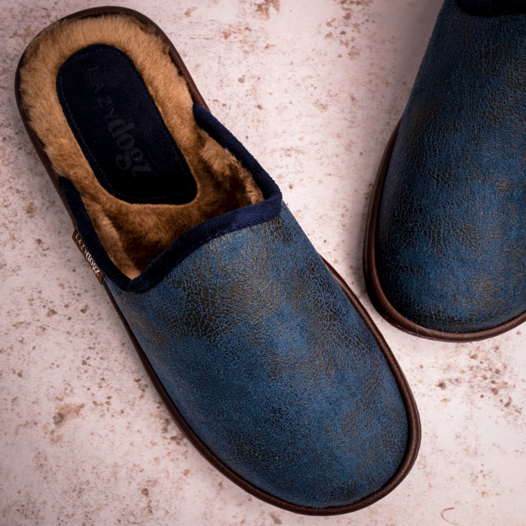 Glen II Navy Slipper