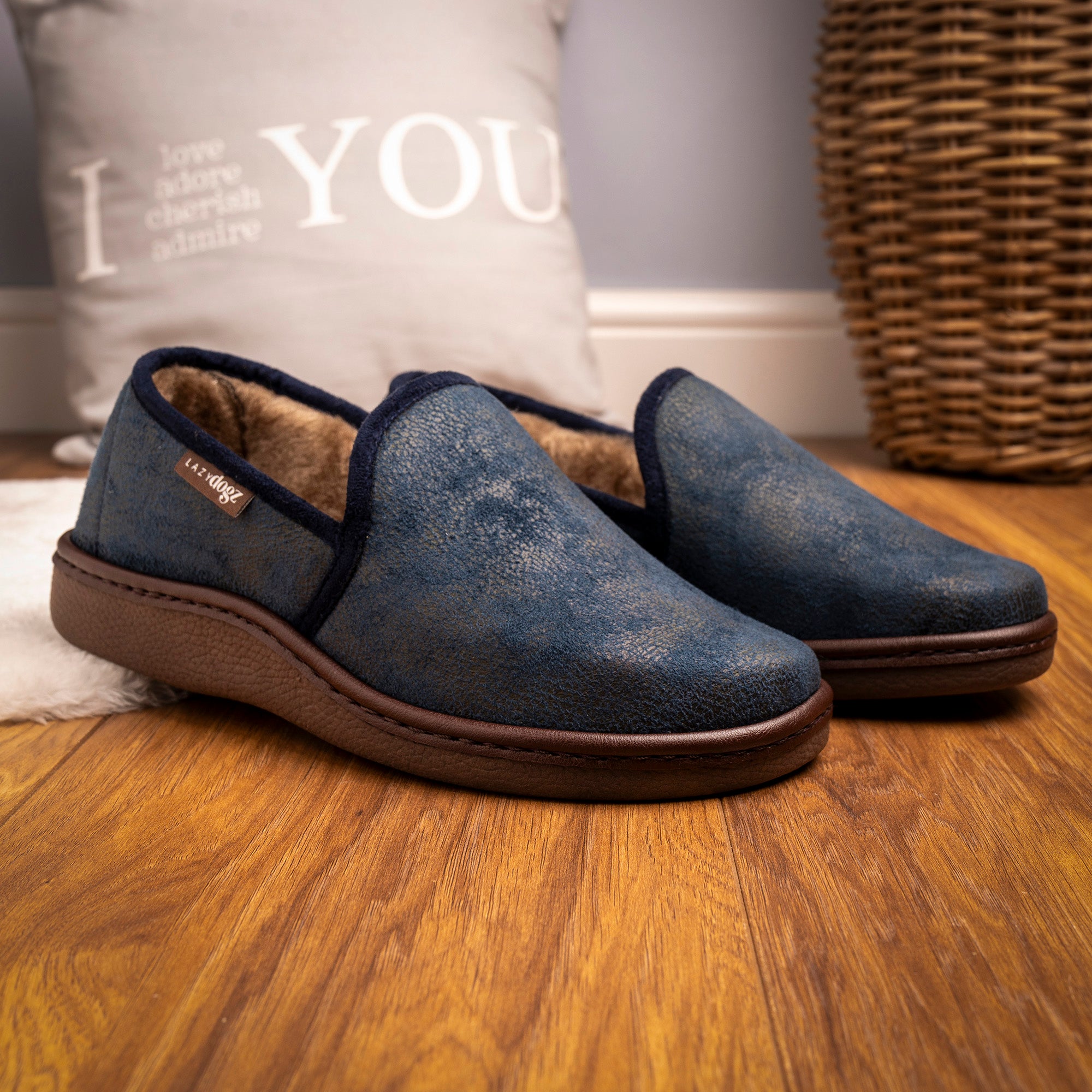 Manor II Blue Slipper