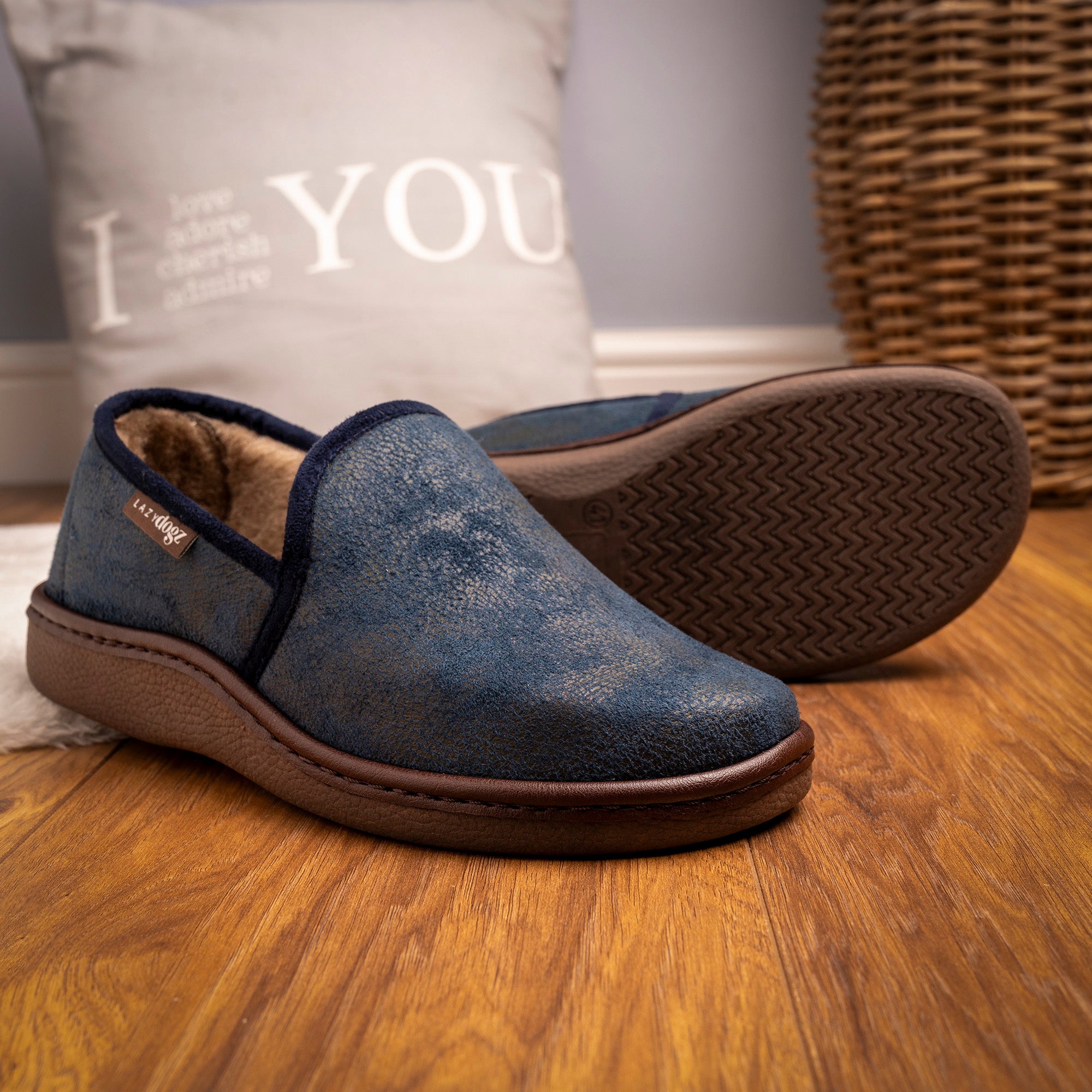 Manor II Blue Slipper