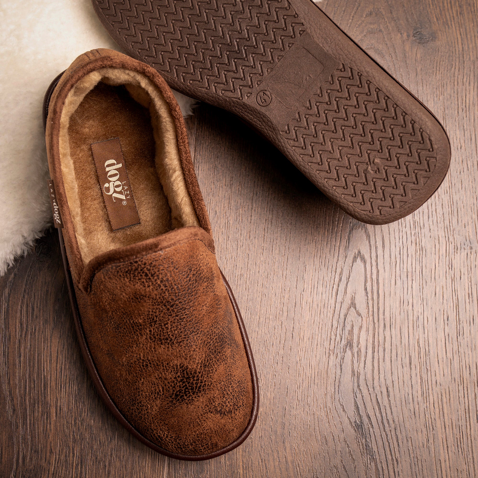 Manor II Brown Slipper