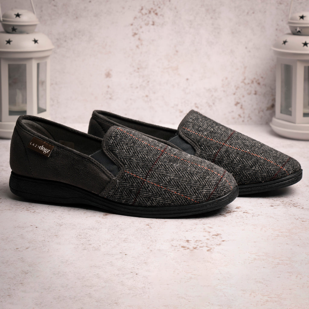 Harrison II Grey Slipper