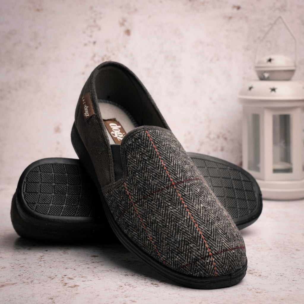 Harrison II Grey Slipper
