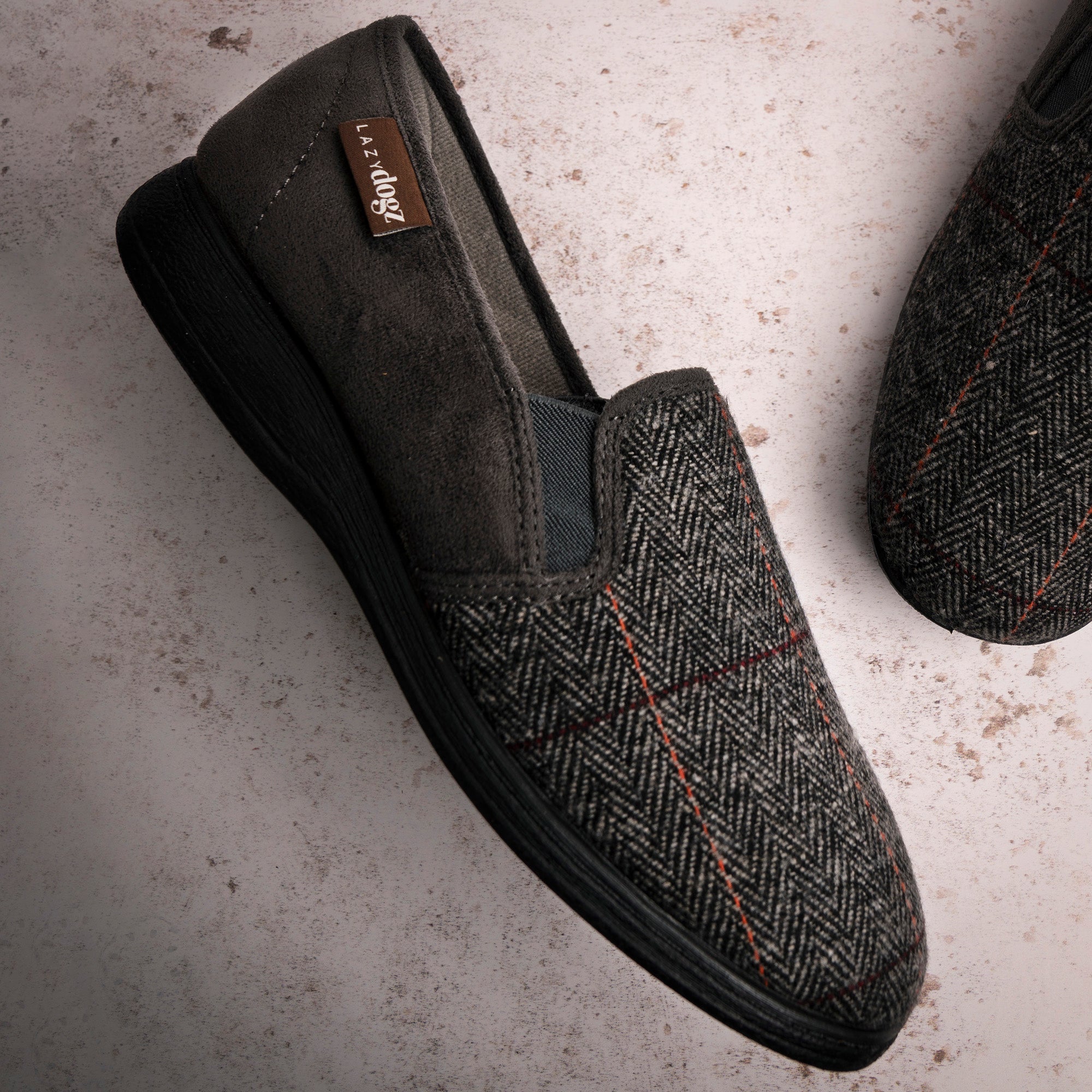 Harrison II Grey Slipper