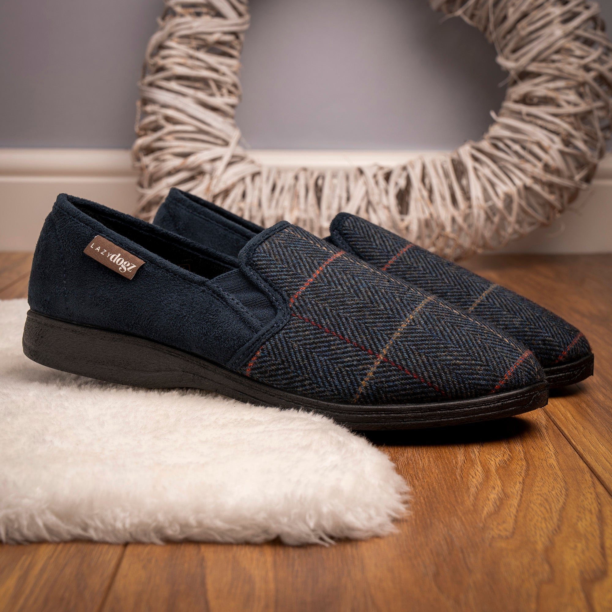 Harrison II Navy Slipper