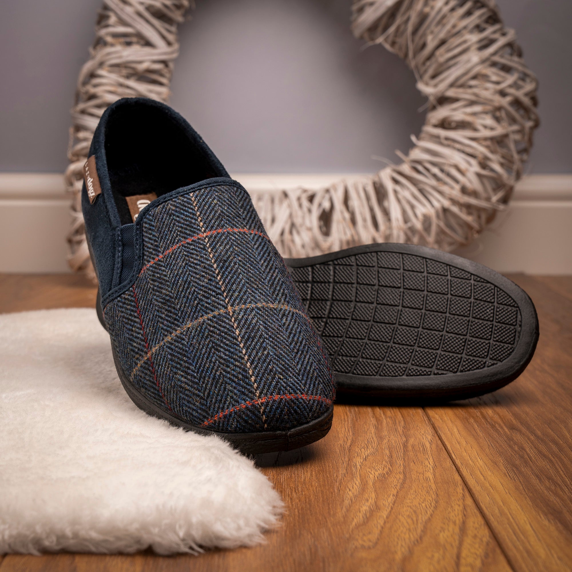 Harrison II Navy Slipper