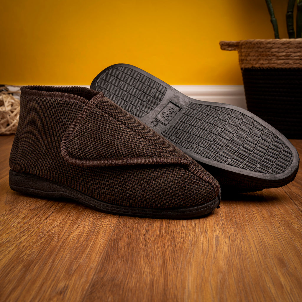 Drake II Brown Bootee Slipper