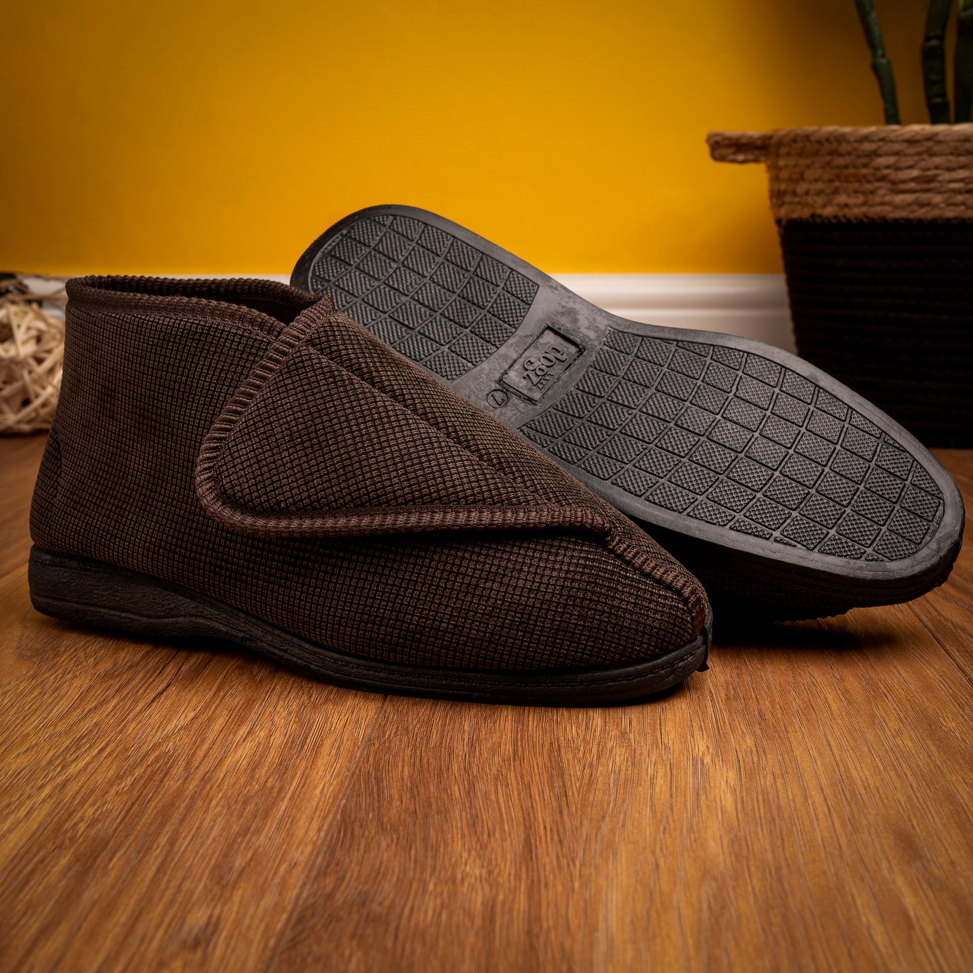 Drake II Brown Bootee Slipper