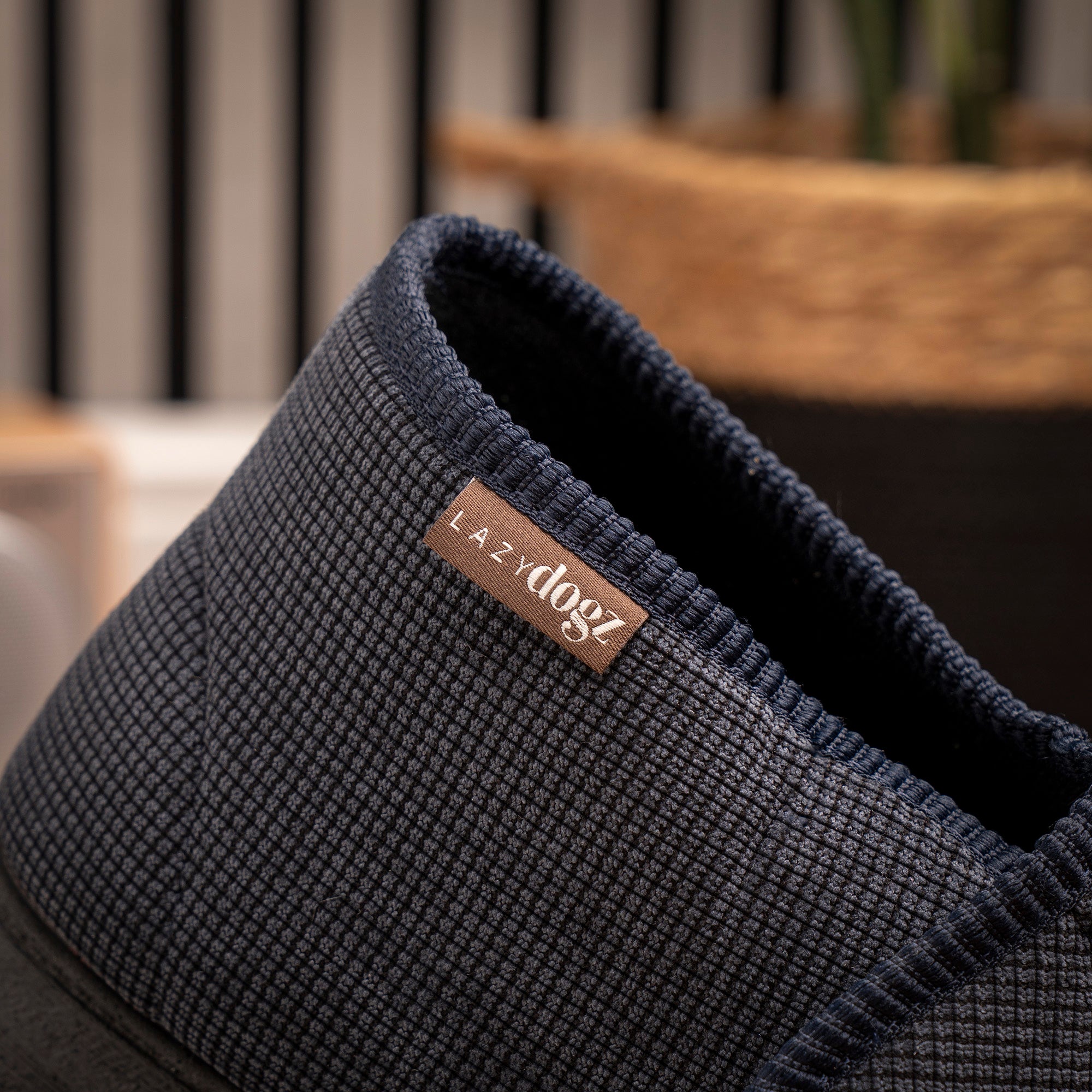 Drake II Navy Bootee Slipper