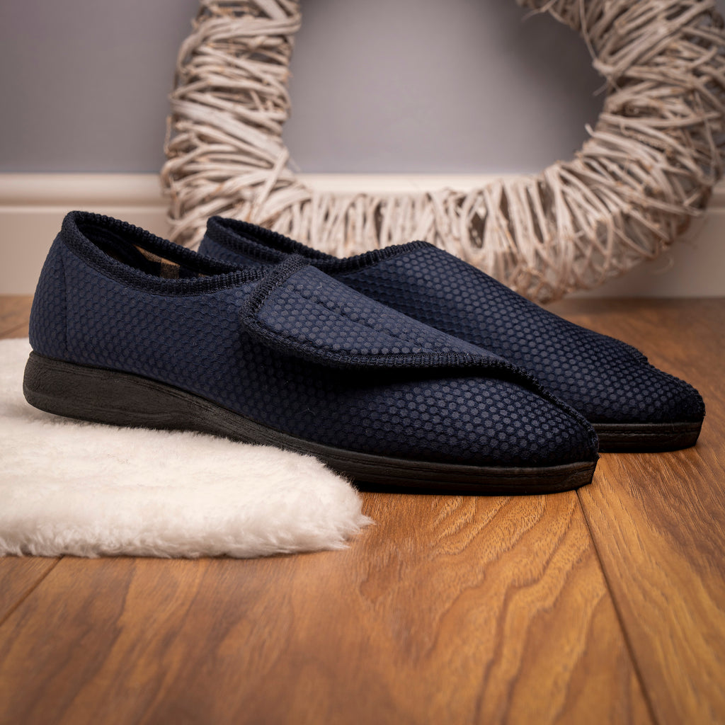 Columbus III Navy One Touch Slipper