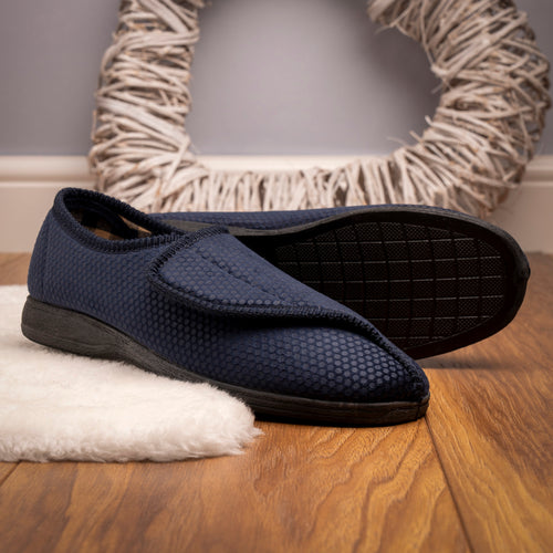 Columbus III Navy One Touch Slipper