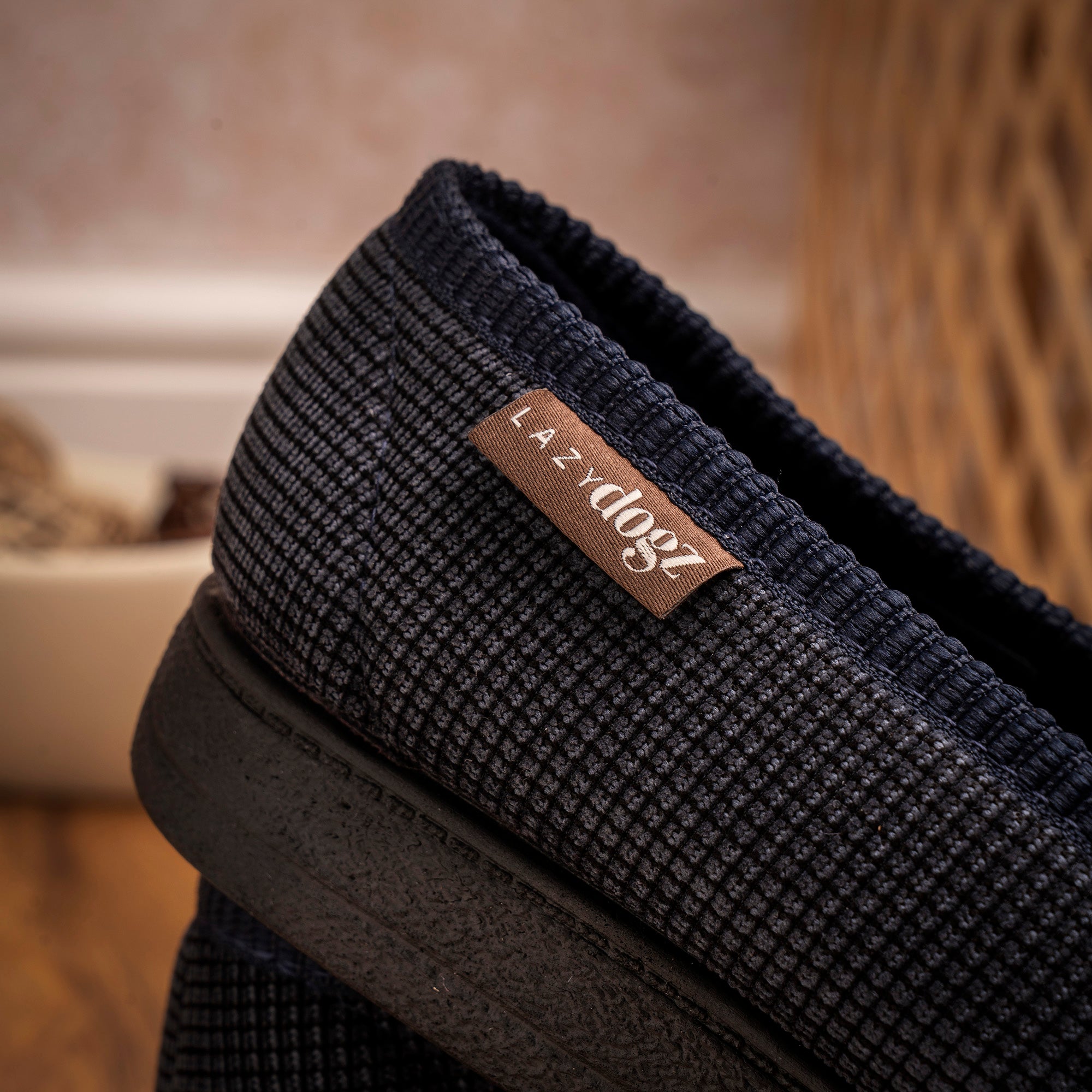 Dylan Navy Slipper