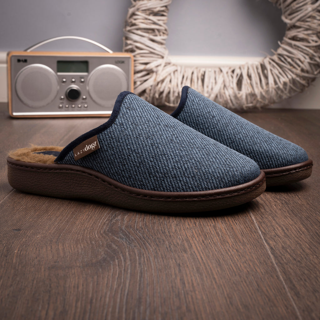 Jacob Navy Slipper