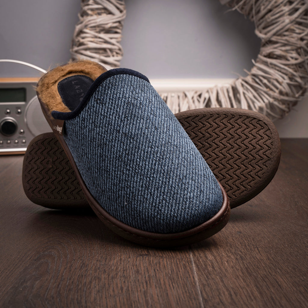 Jacob Navy Slipper