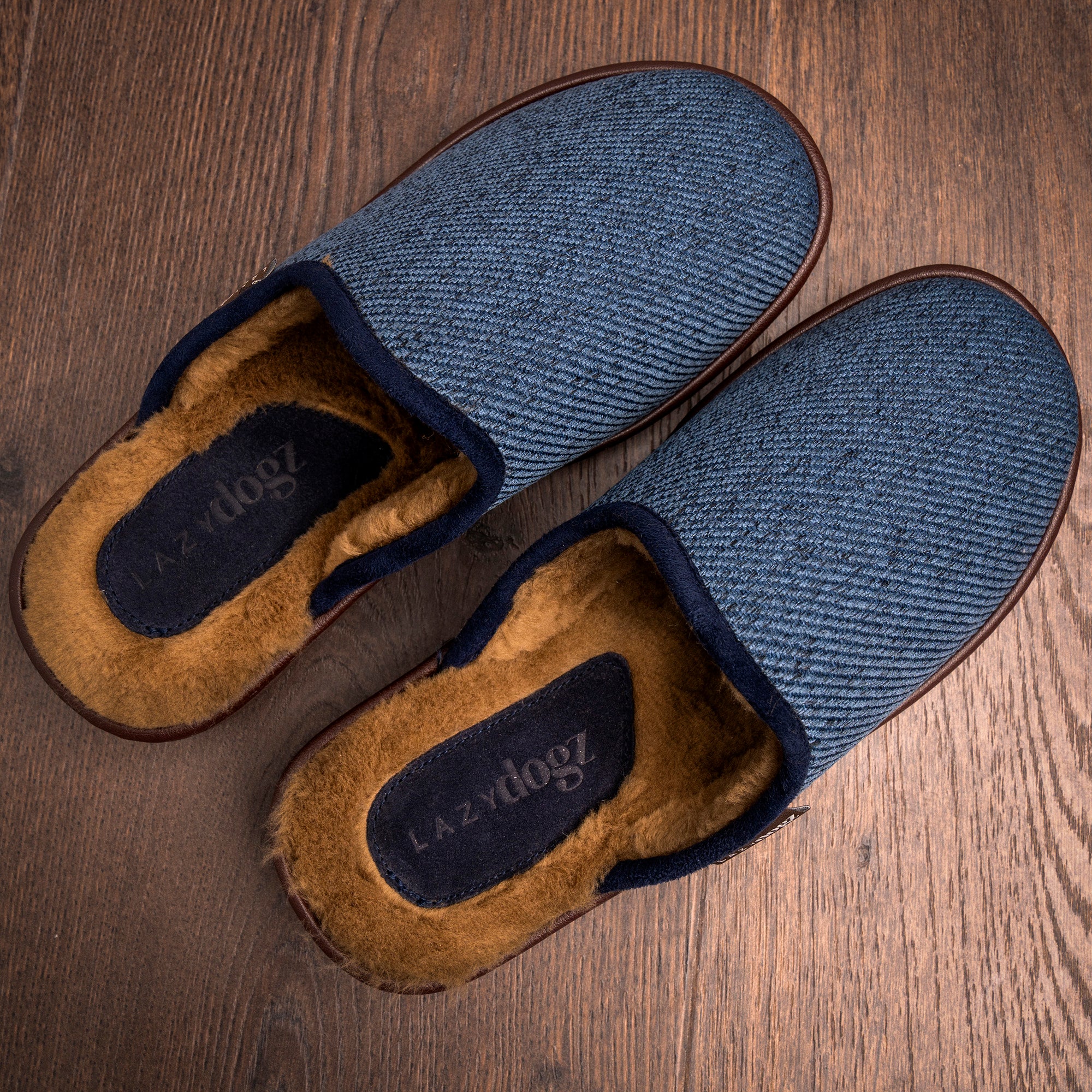 Jacob Navy Slipper