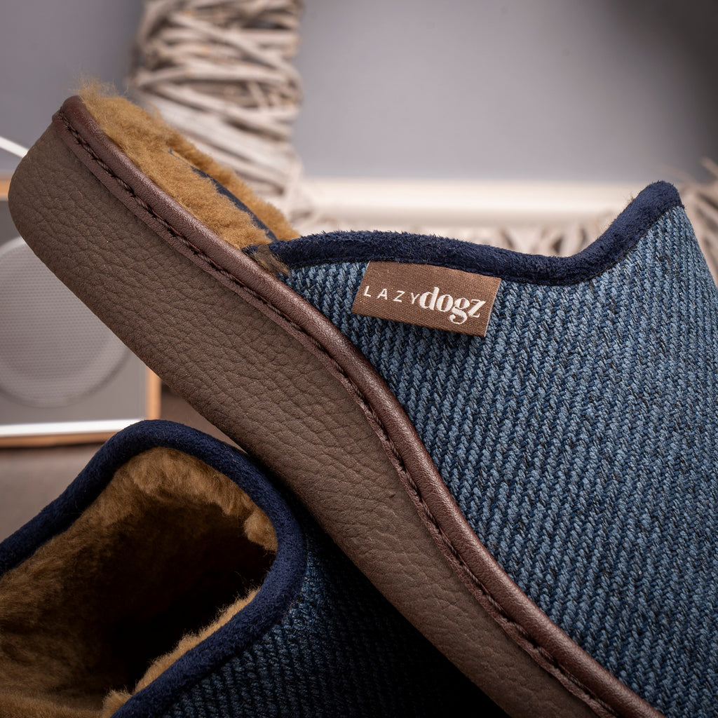 Jacob Navy Slipper