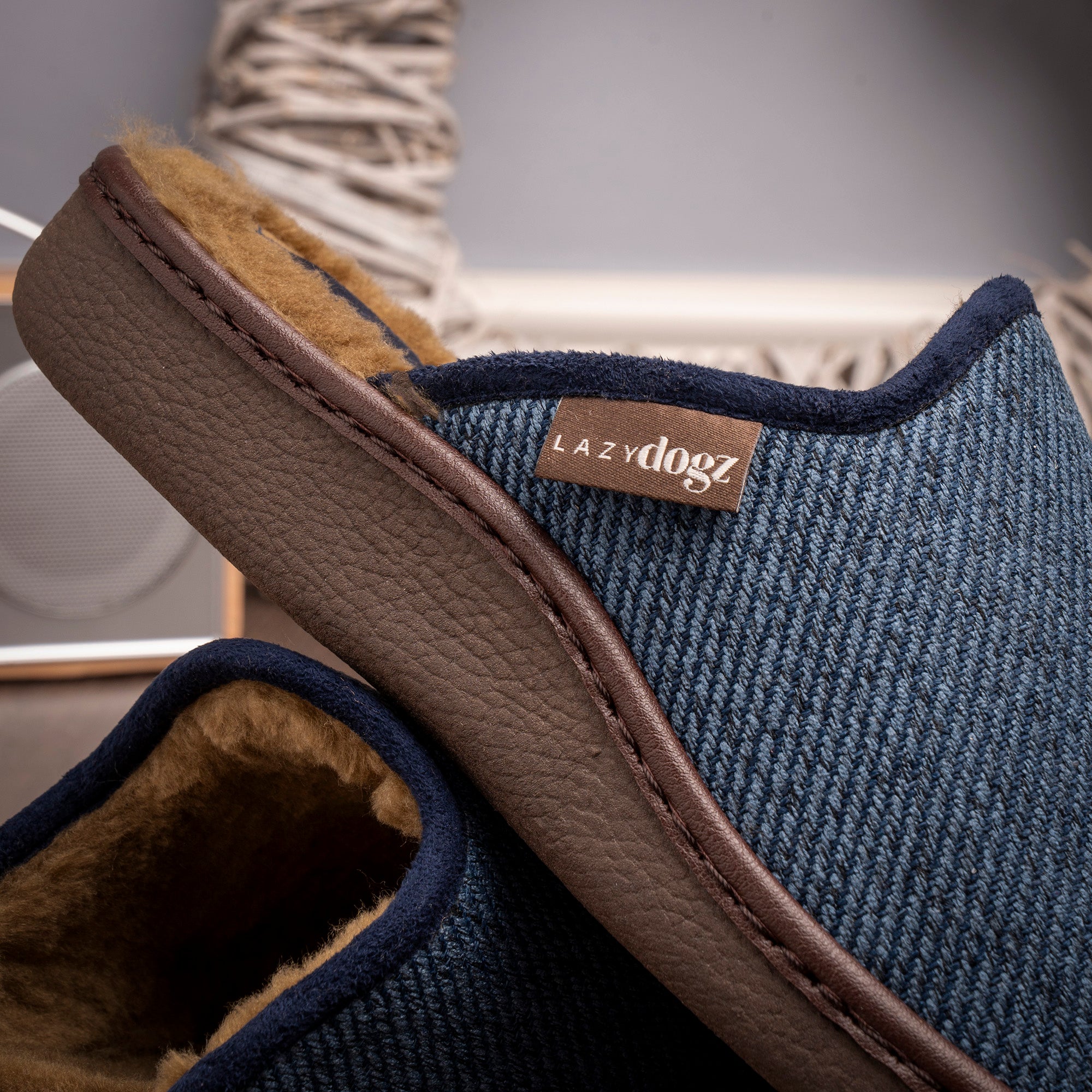 Jacob Navy Slipper