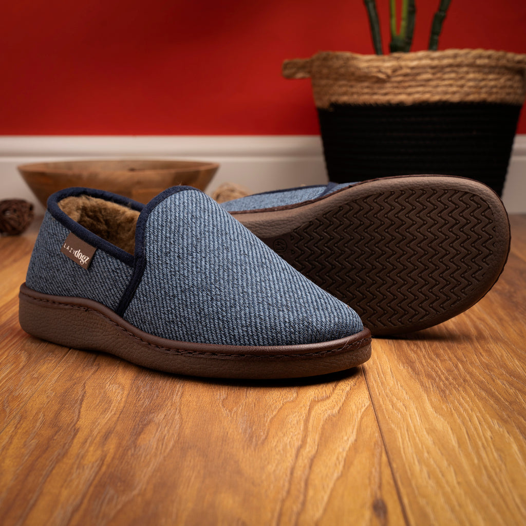 Oliver Navy Slipper