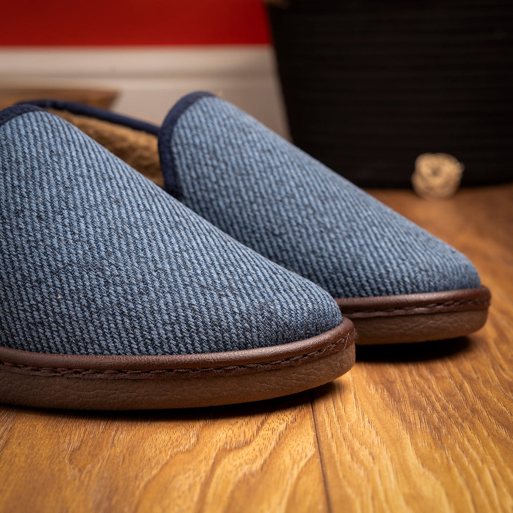 Oliver Navy Slipper