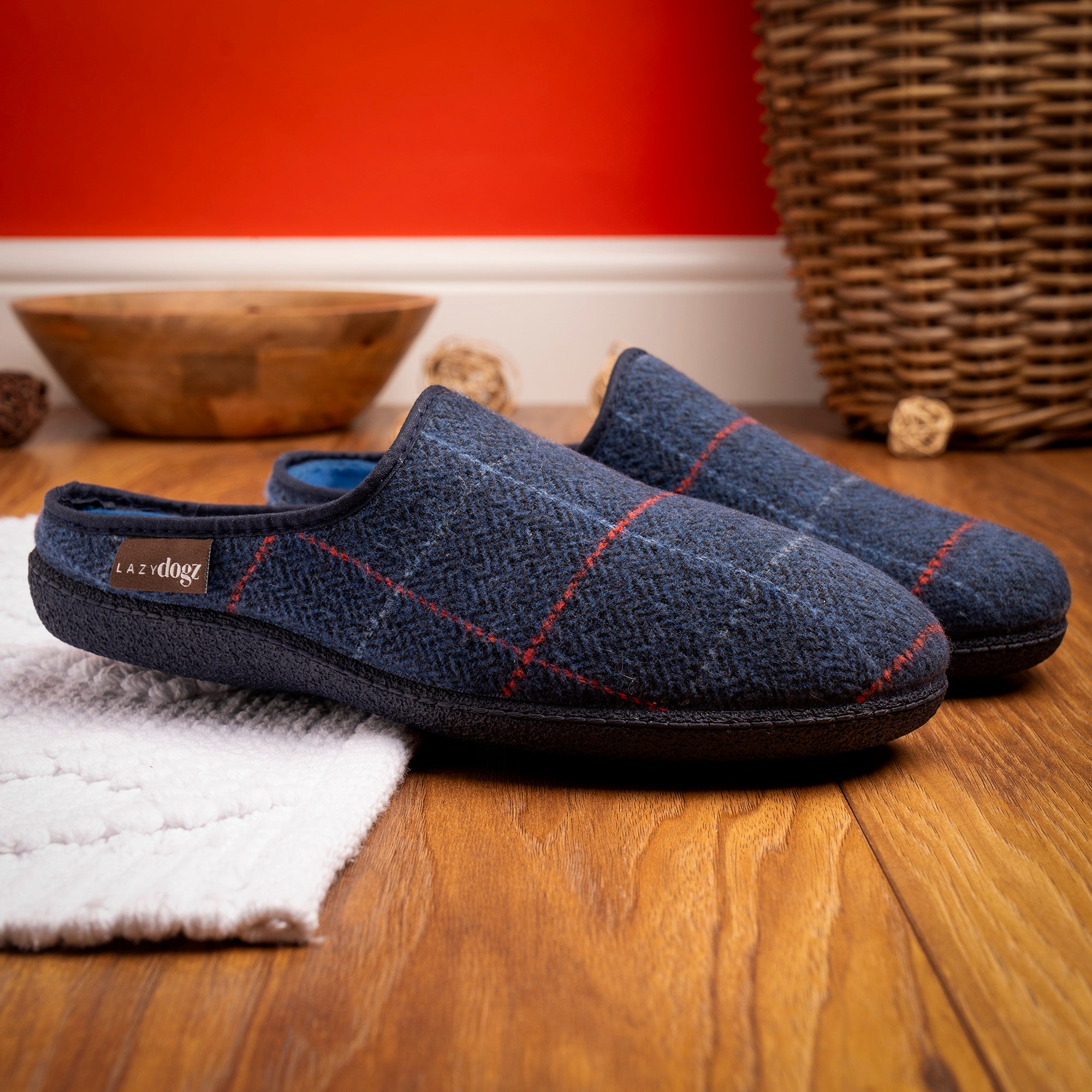Farrell Navy Mule Slipper