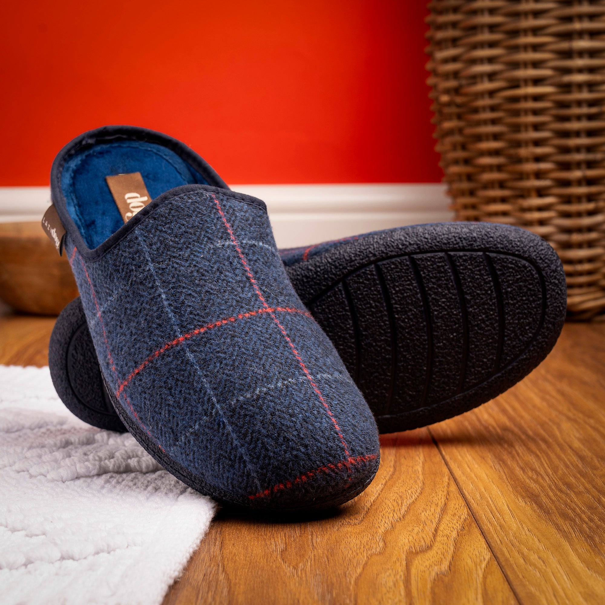 Farrell Navy Mule Slipper