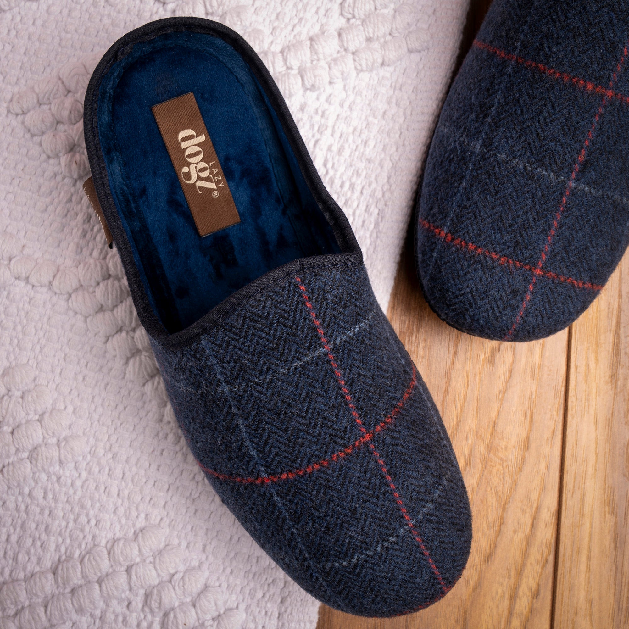 Farrell Navy Mule Slipper