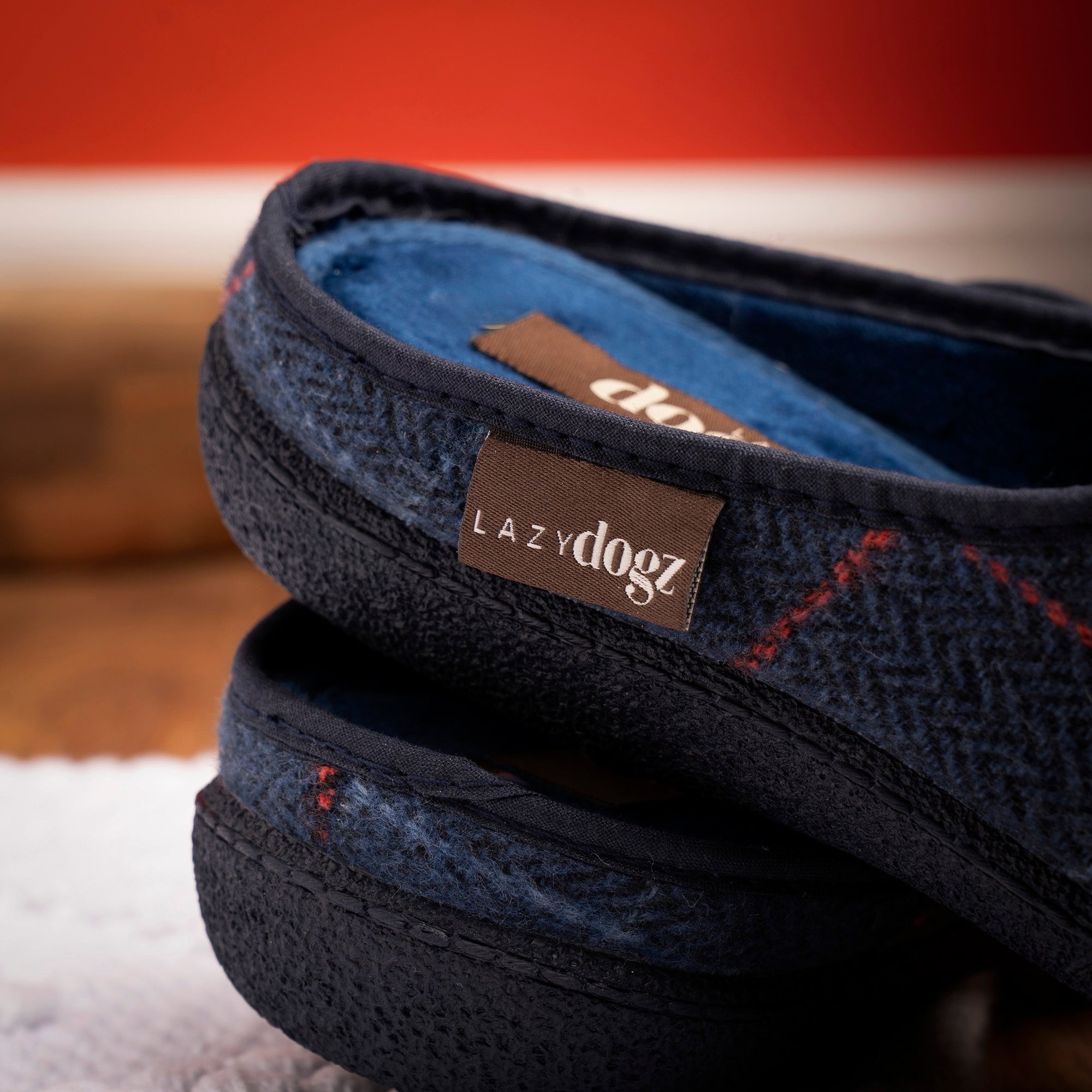 Farrell Navy Mule Slipper