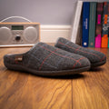 Farrell Grey Mule Slipper