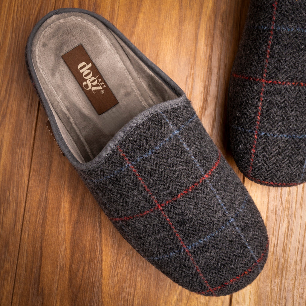 Farrell Grey Mule Slipper