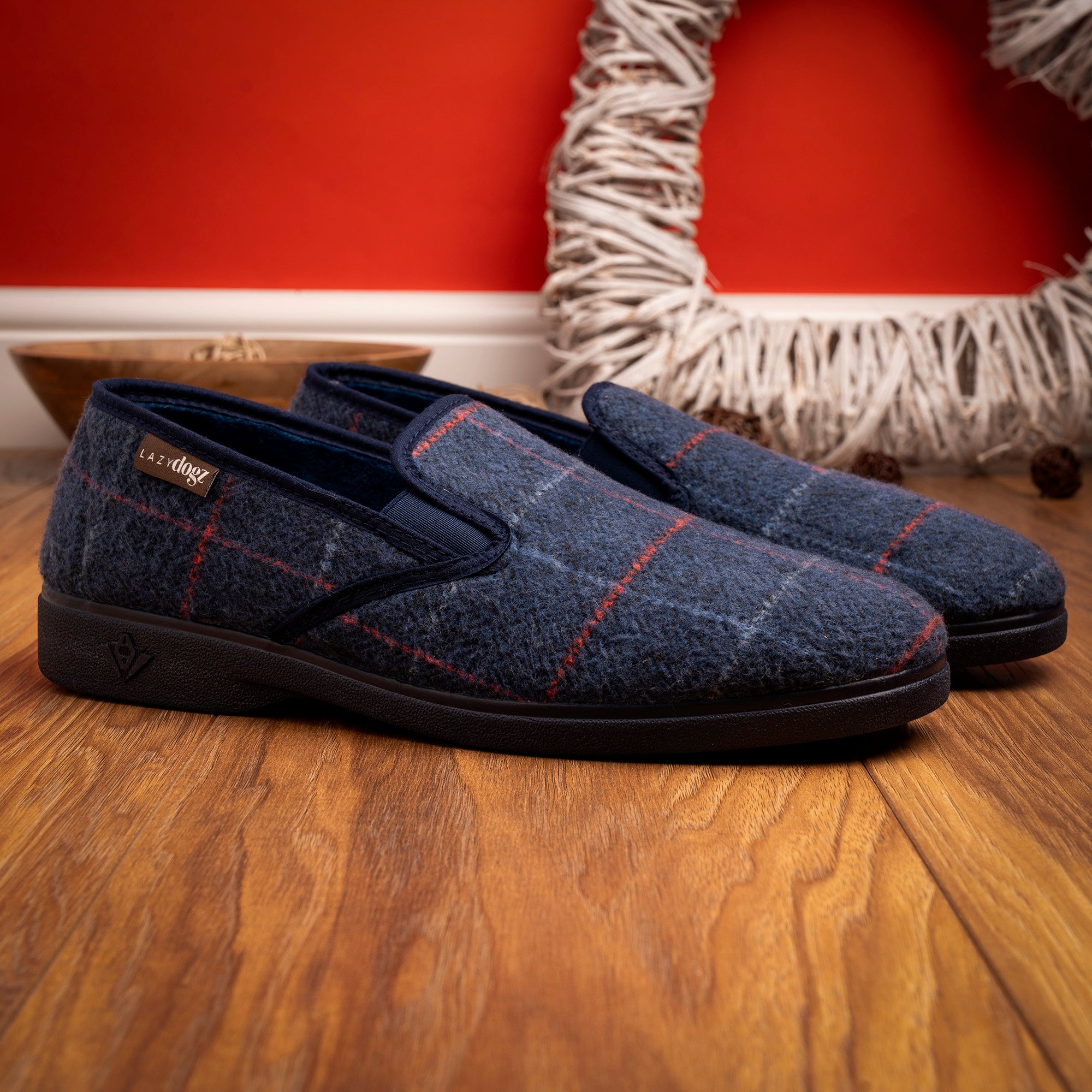 Hughes Navy Slipper