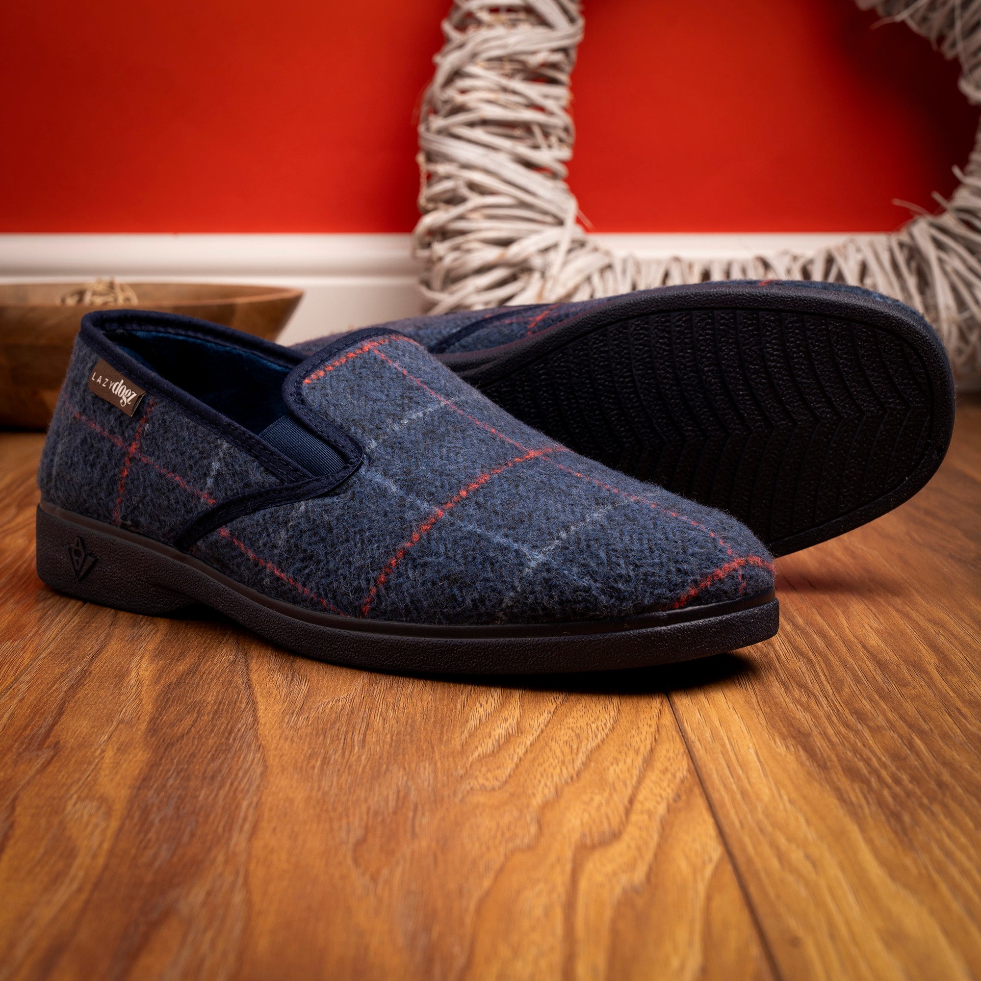 Hughes Navy Slipper