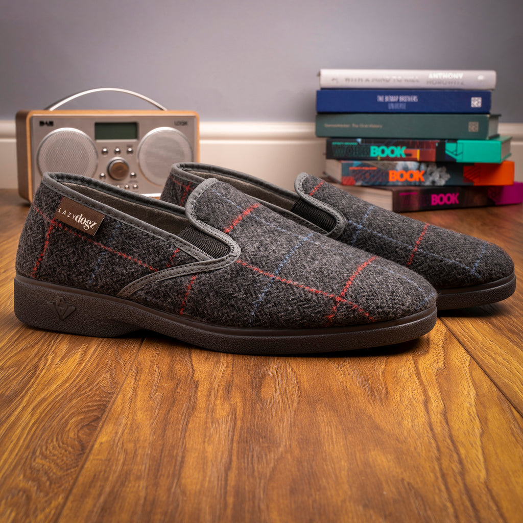 Hughes Grey Slipper