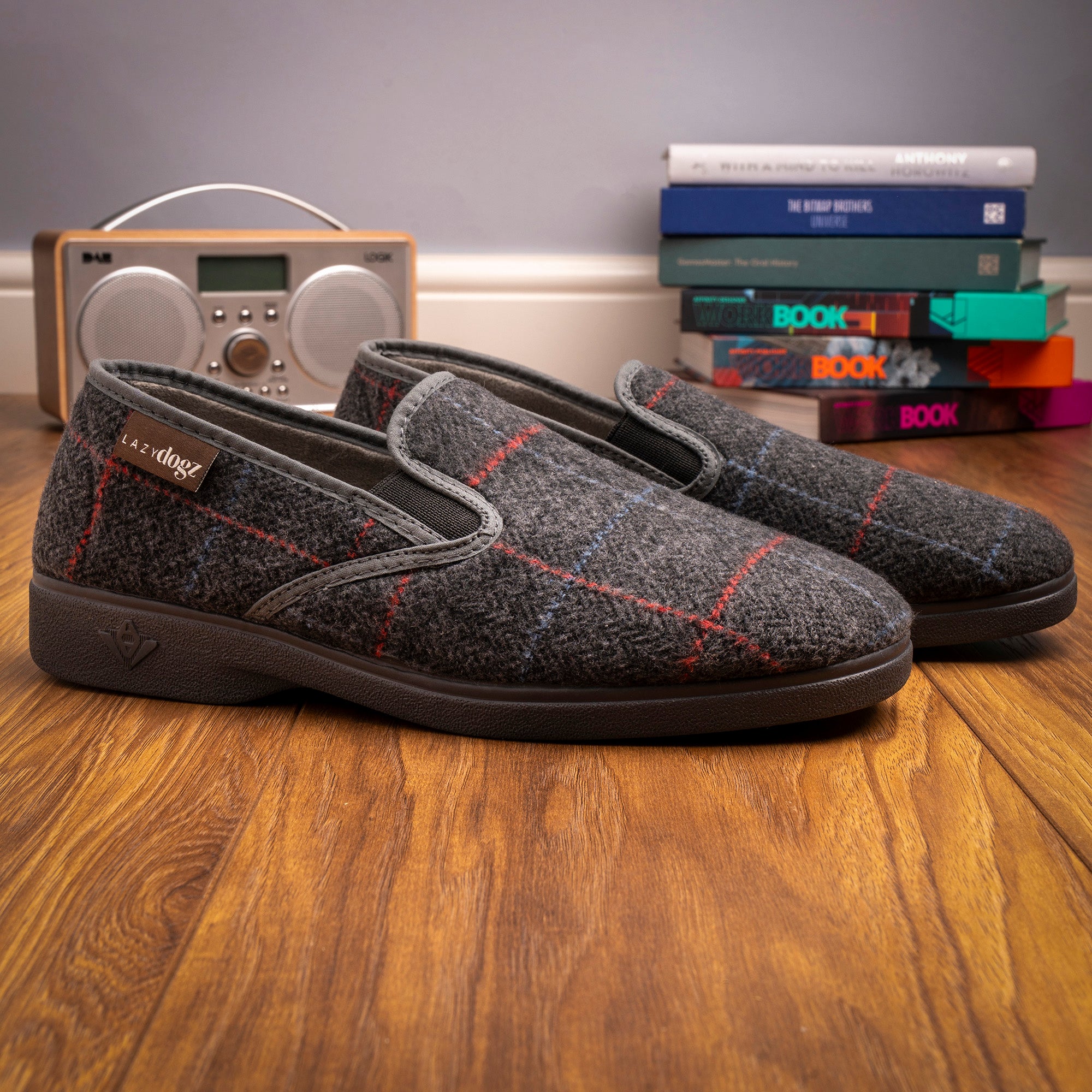 Hughes Grey Slipper