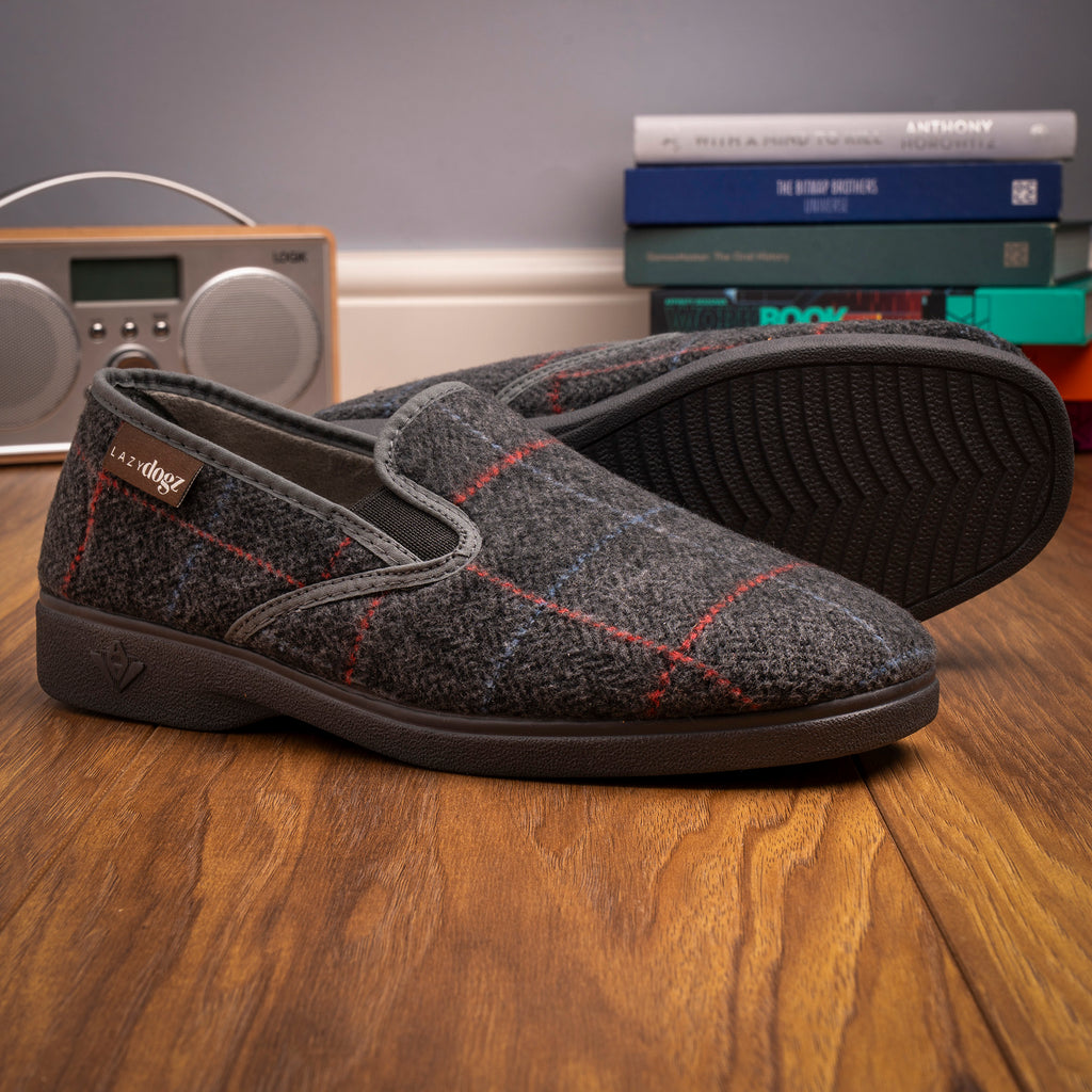 Hughes Grey Slipper