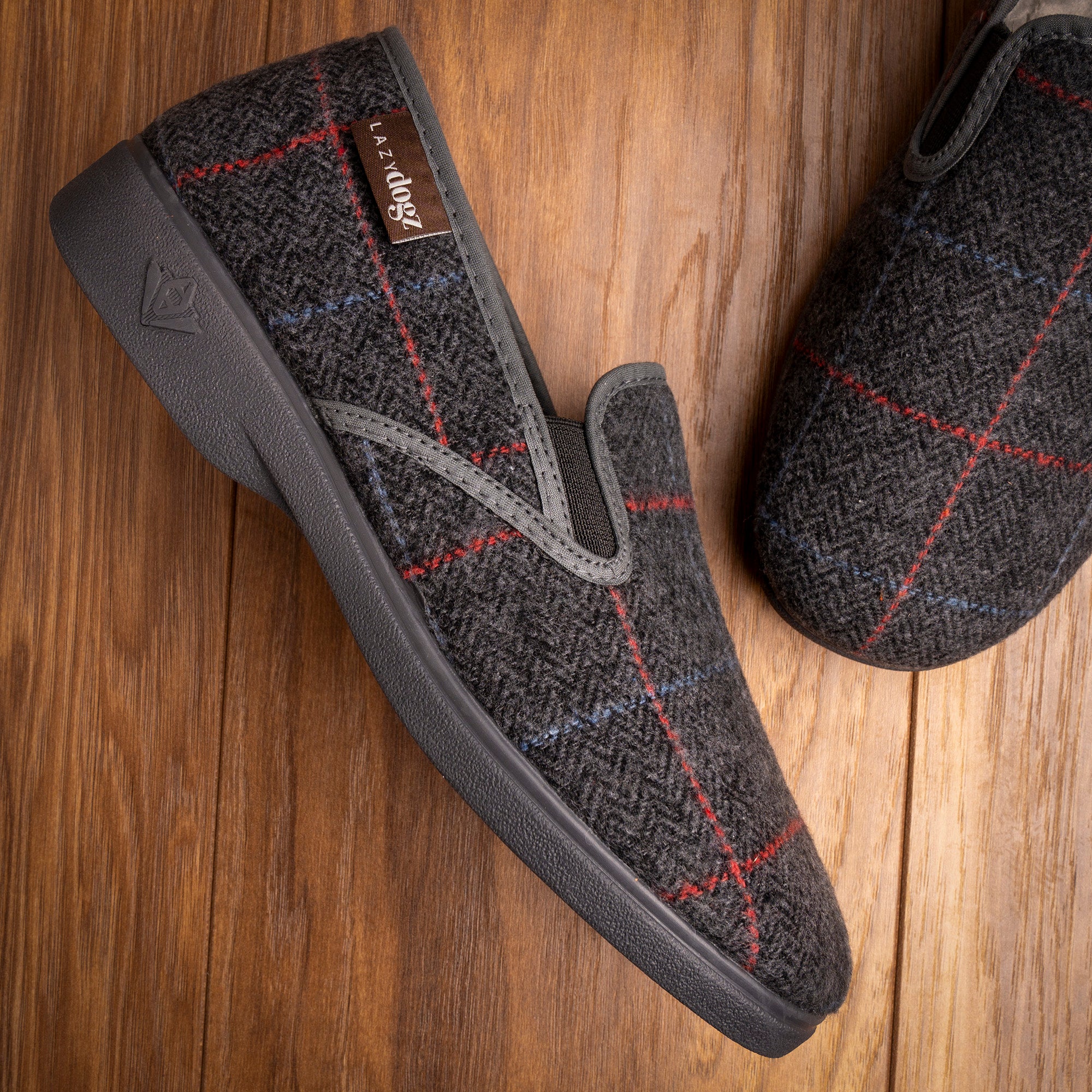 Hughes Grey Slipper
