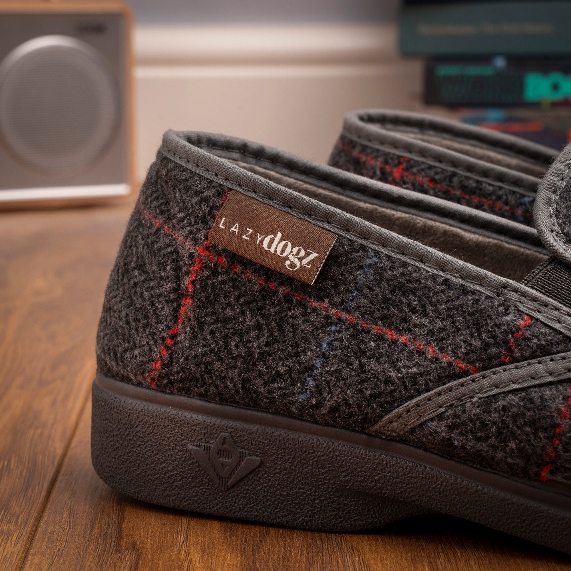 Hughes Grey Slipper
