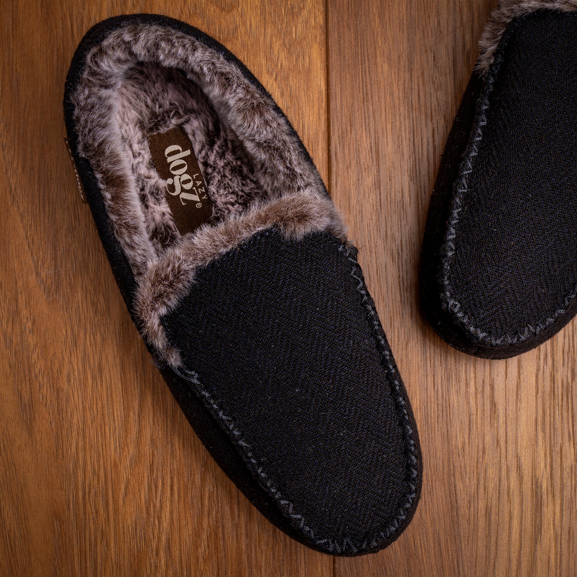 Hendrix II Navy Slipper